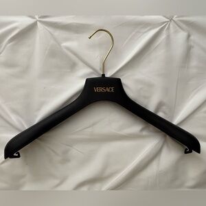 Versace Black Hanger with Gold Hook